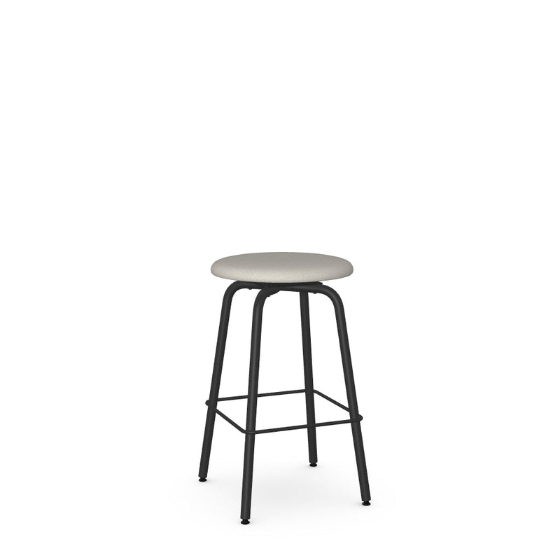 Button Swivel Counter Stool -Upholstered