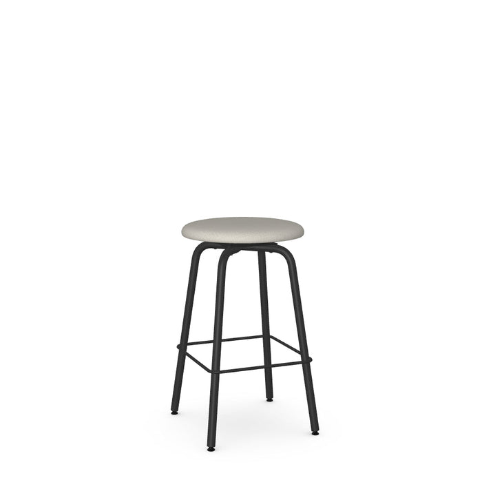 Button Swivel Counter Stool -Upholstered
