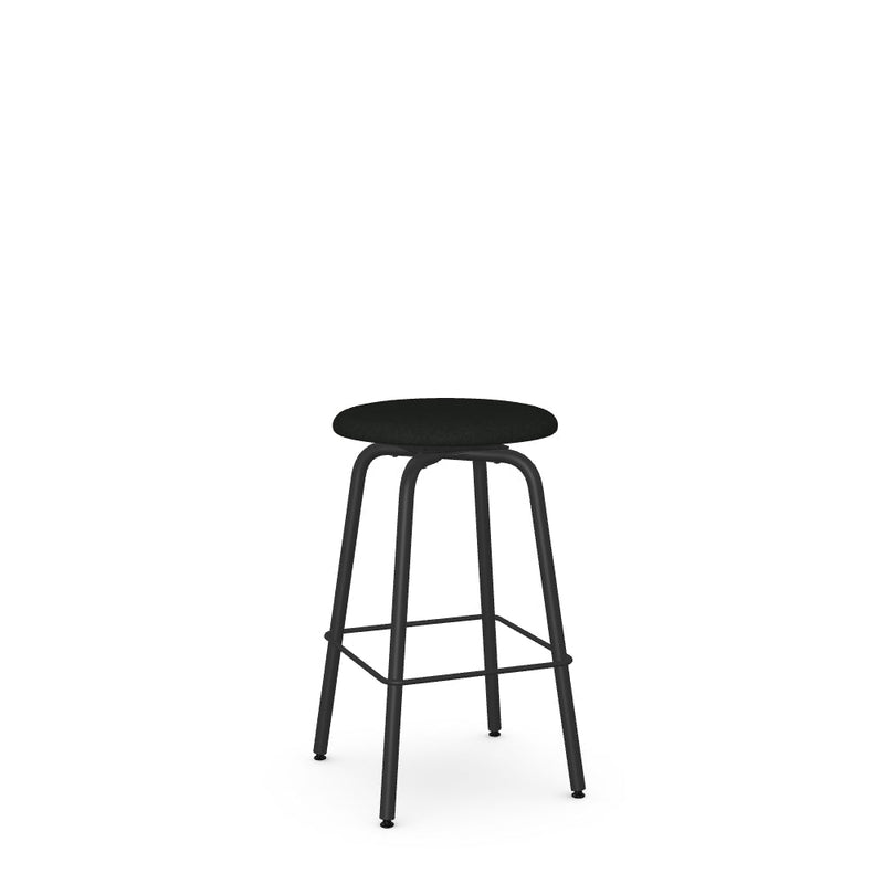 Button Swivel Counter Stool -Upholstered