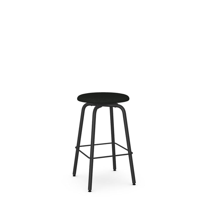 Button Swivel Counter Stool -Upholstered