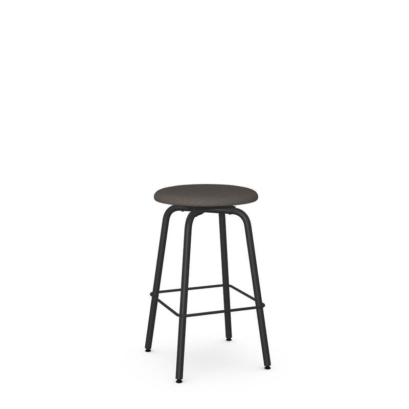 Button Swivel Counter Stool -Upholstered