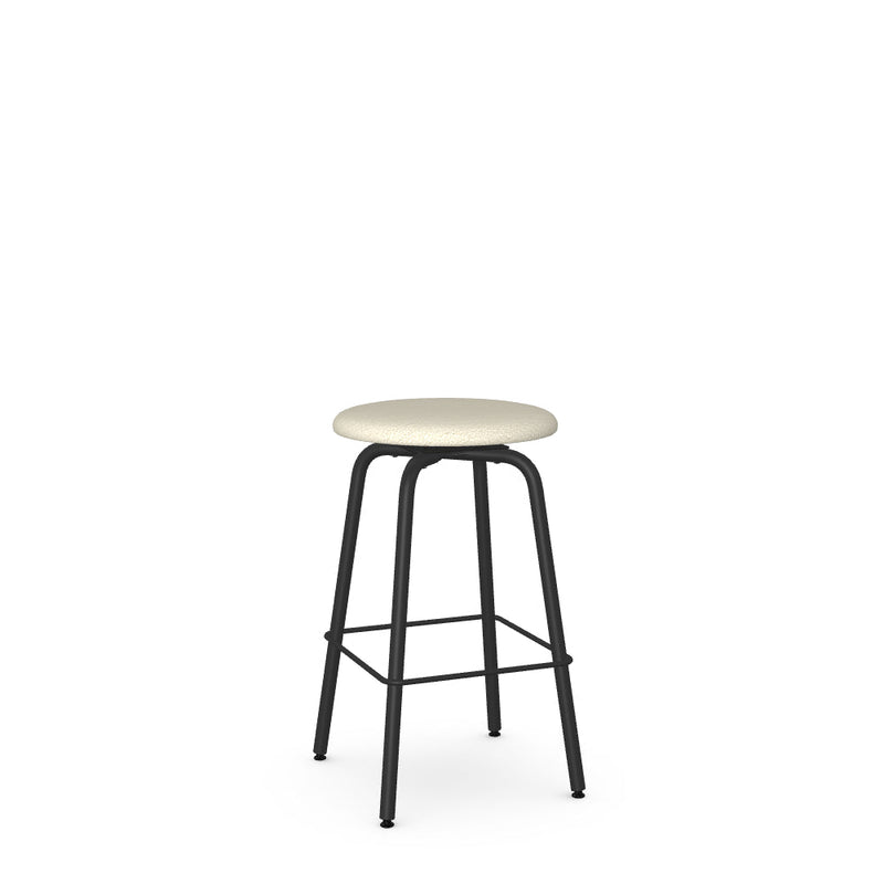 Button Swivel Counter Stool -Upholstered