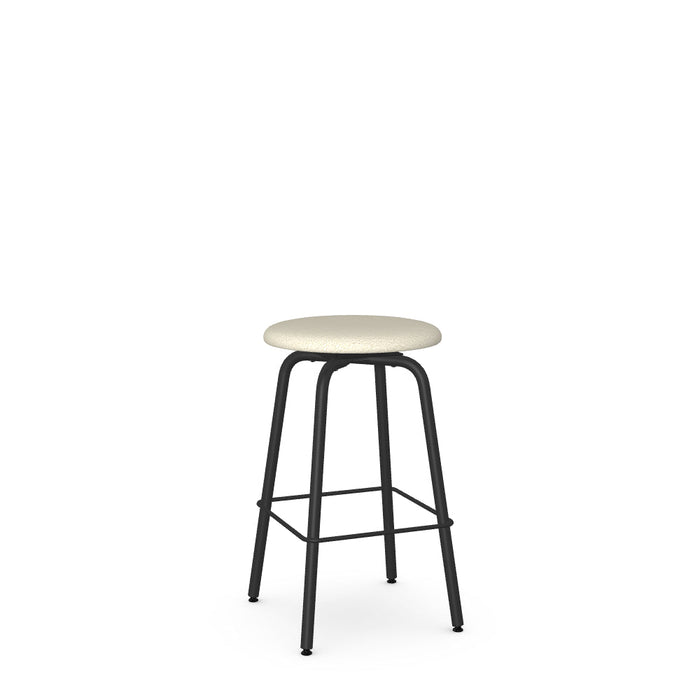 Button Swivel Counter Stool -Upholstered