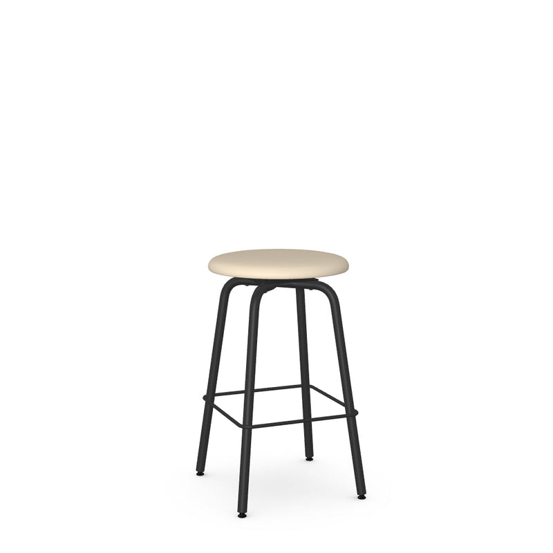 Button Swivel Counter Stool -Upholstered