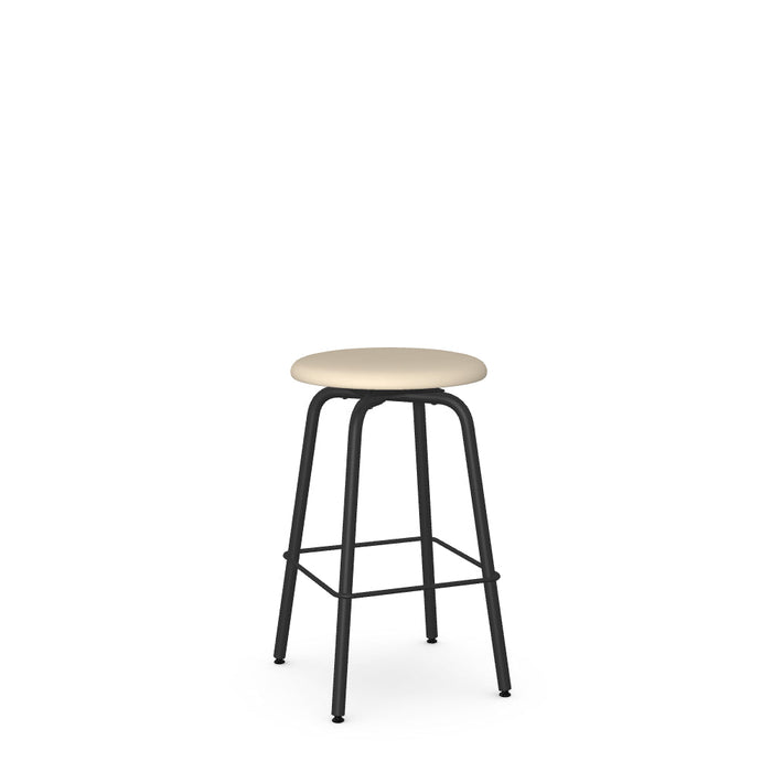 Button Swivel Counter Stool -Upholstered