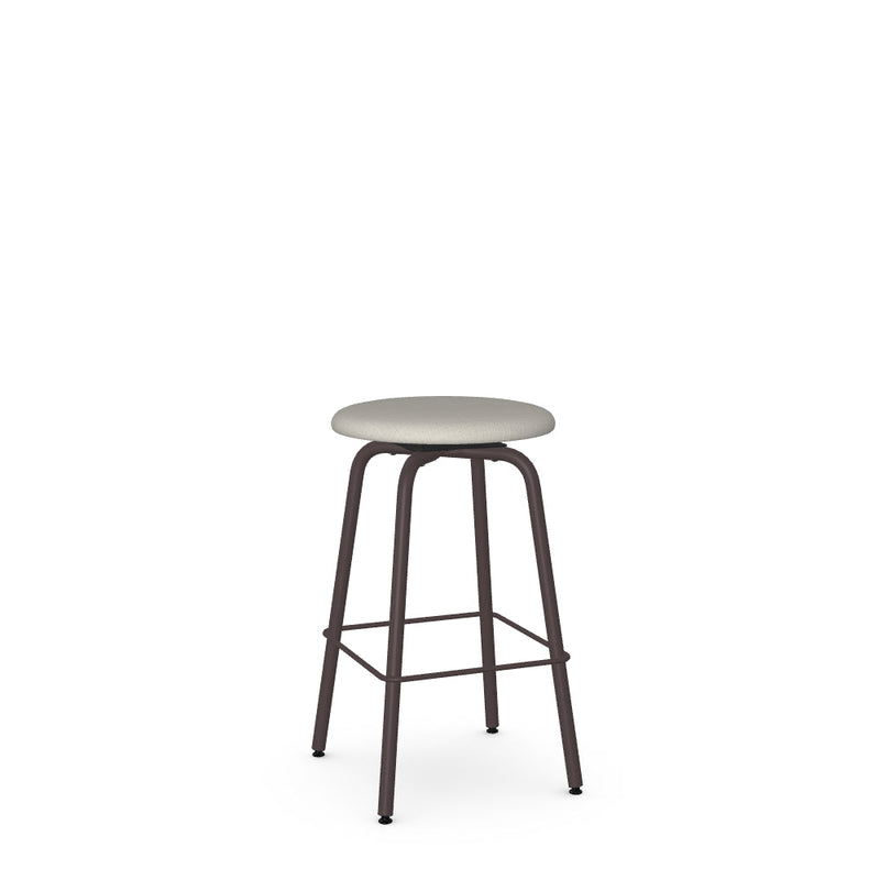 Button Swivel Counter Stool -Upholstered