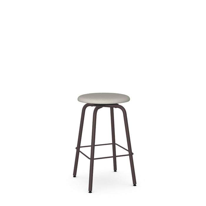 Button Swivel Counter Stool -Upholstered