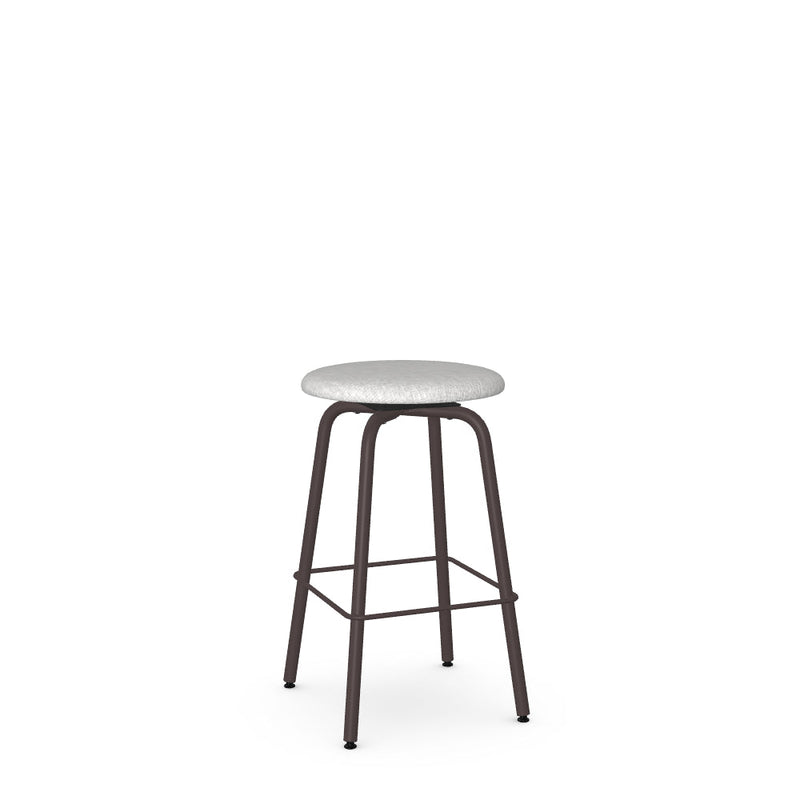 Button Swivel Counter Stool -Upholstered