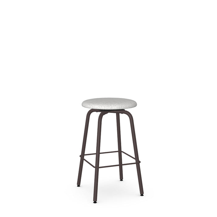Button Swivel Counter Stool -Upholstered