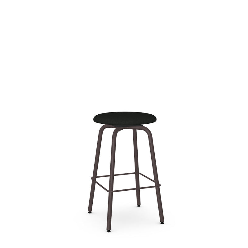 Button Swivel Counter Stool -Upholstered