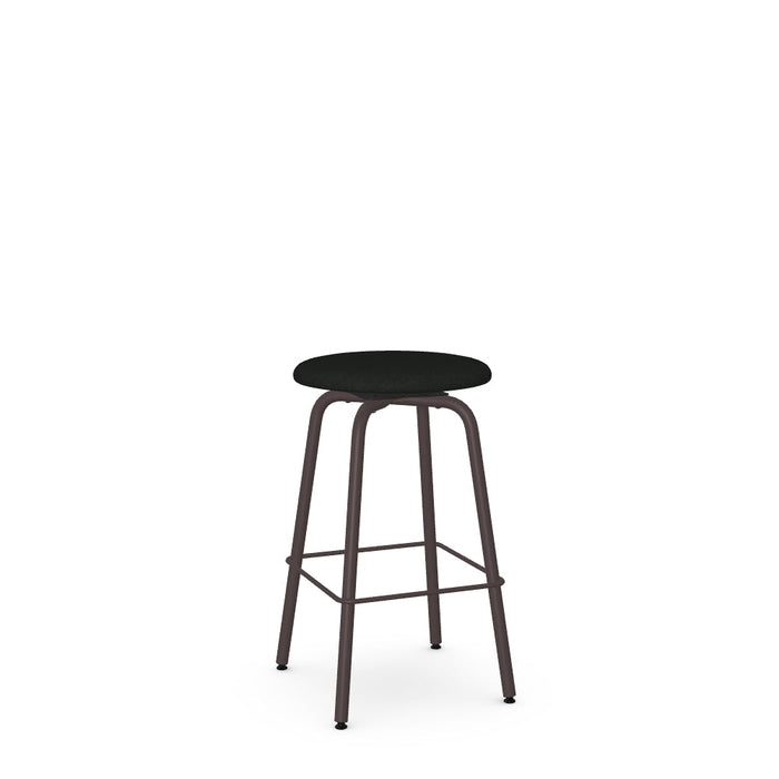 Button Swivel Counter Stool -Upholstered