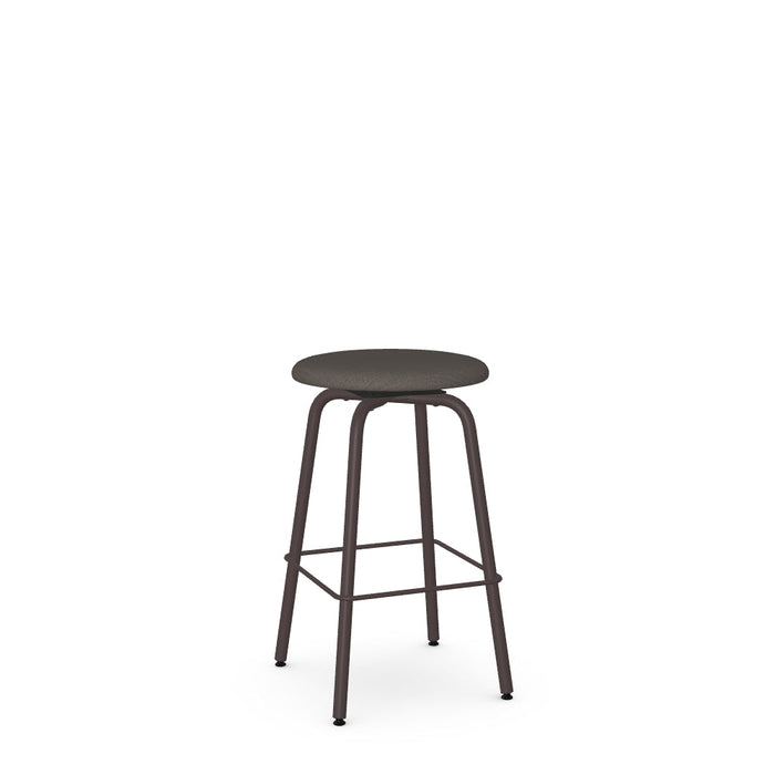 Button Swivel Counter Stool -Upholstered