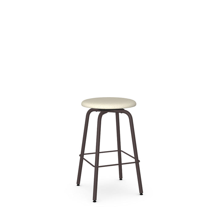 Button Swivel Counter Stool -Upholstered