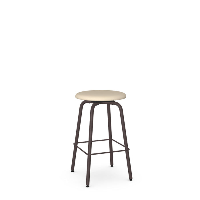 Button Swivel Counter Stool -Upholstered