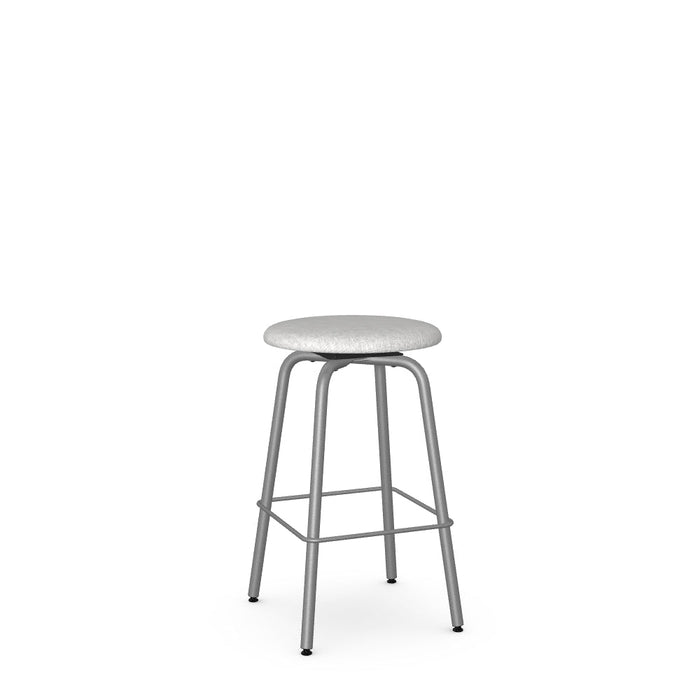 Button Swivel Counter Stool -Upholstered