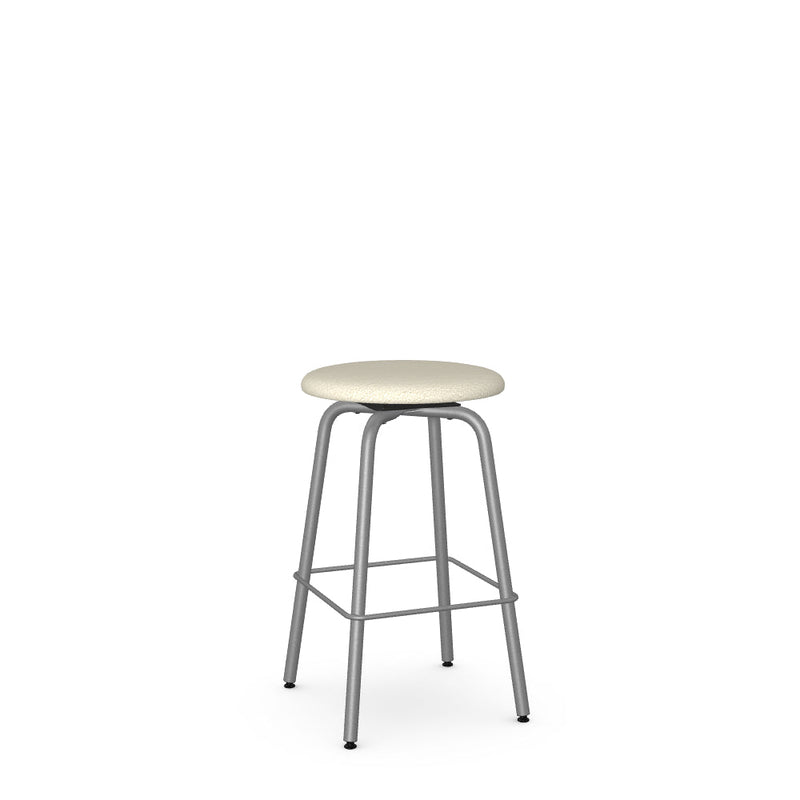 Button Swivel Counter Stool -Upholstered