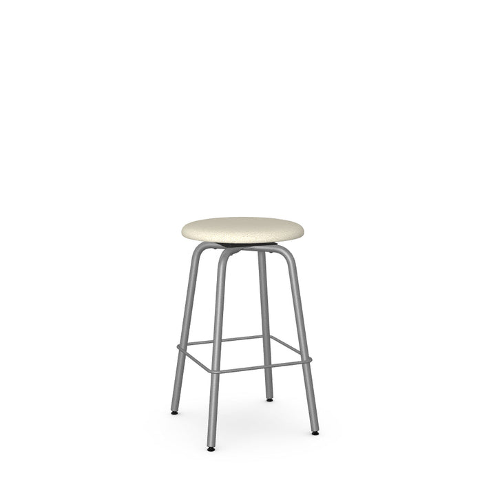Button Swivel Counter Stool -Upholstered
