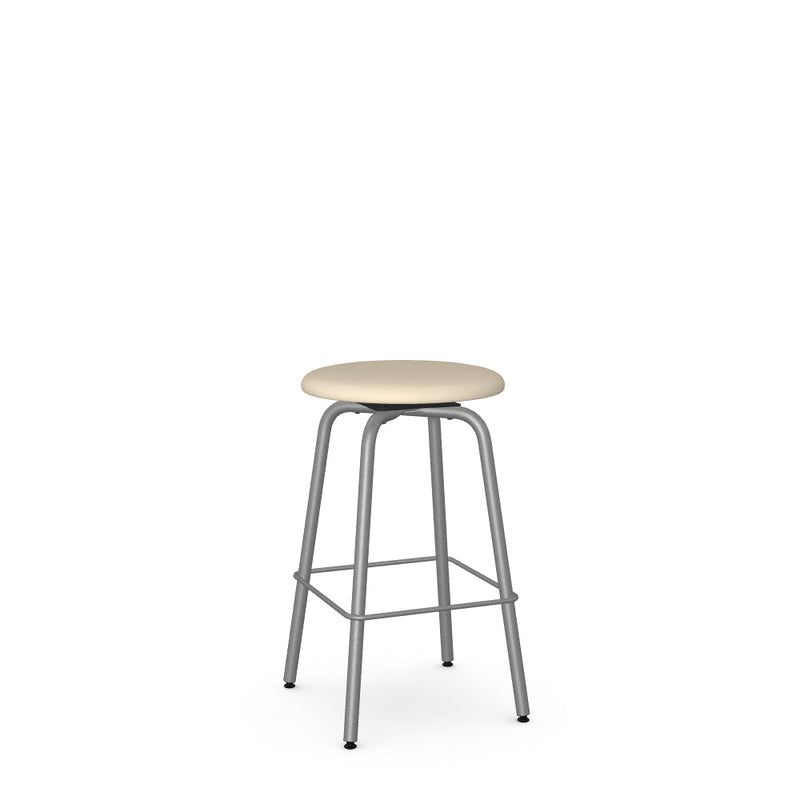 Button Swivel Counter Stool -Upholstered