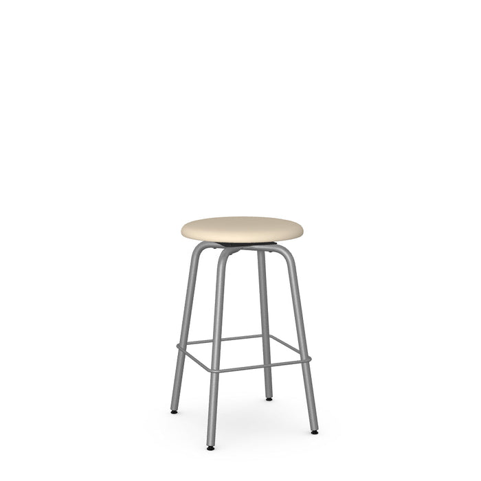 Button Swivel Counter Stool -Upholstered
