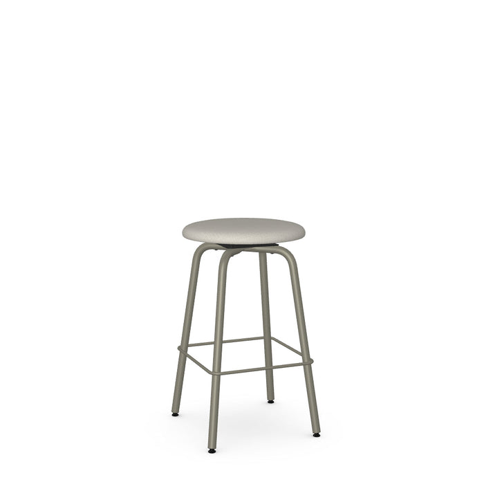Button Swivel Counter Stool -Upholstered