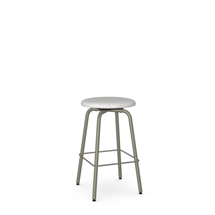 Button Swivel Counter Stool -Upholstered