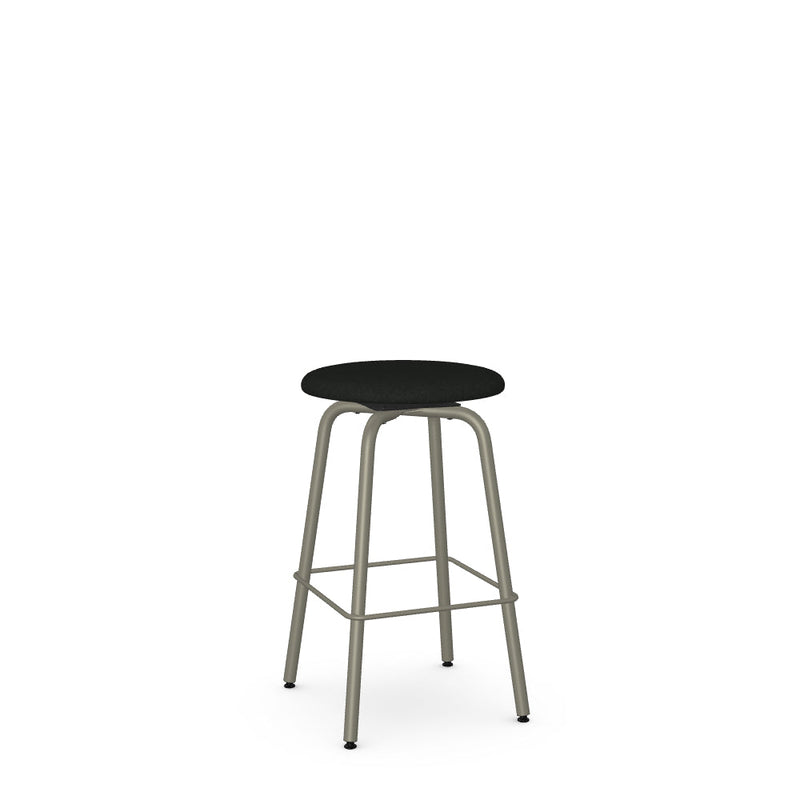 Button Swivel Counter Stool -Upholstered