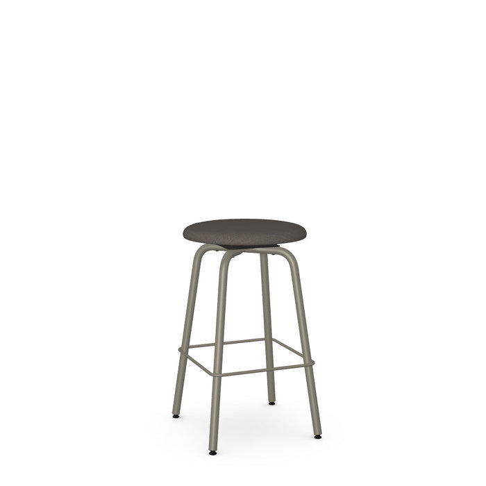 Button Swivel Counter Stool -Upholstered