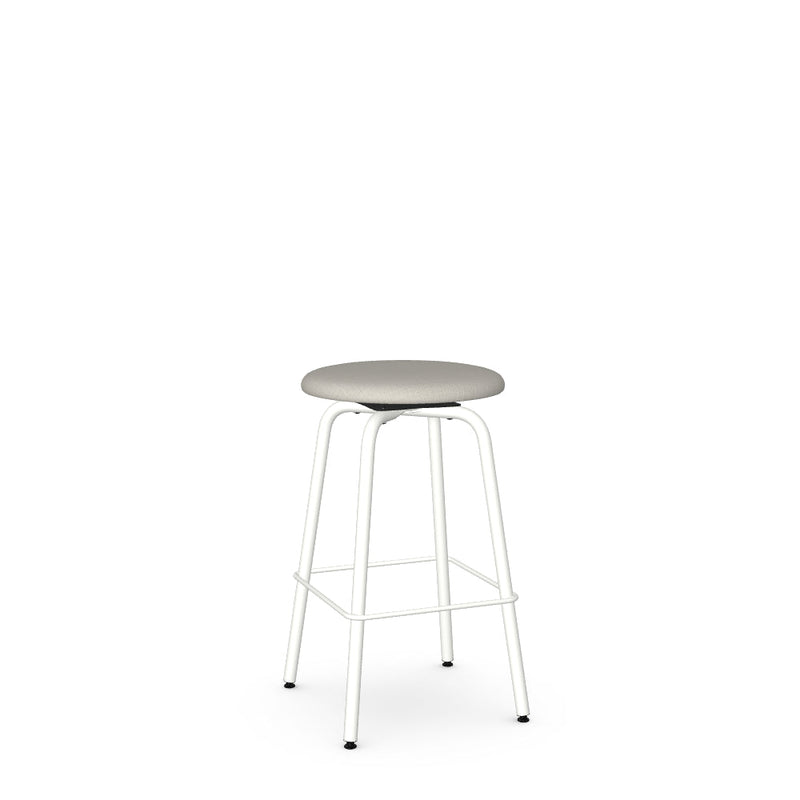 Button Swivel Counter Stool -Upholstered