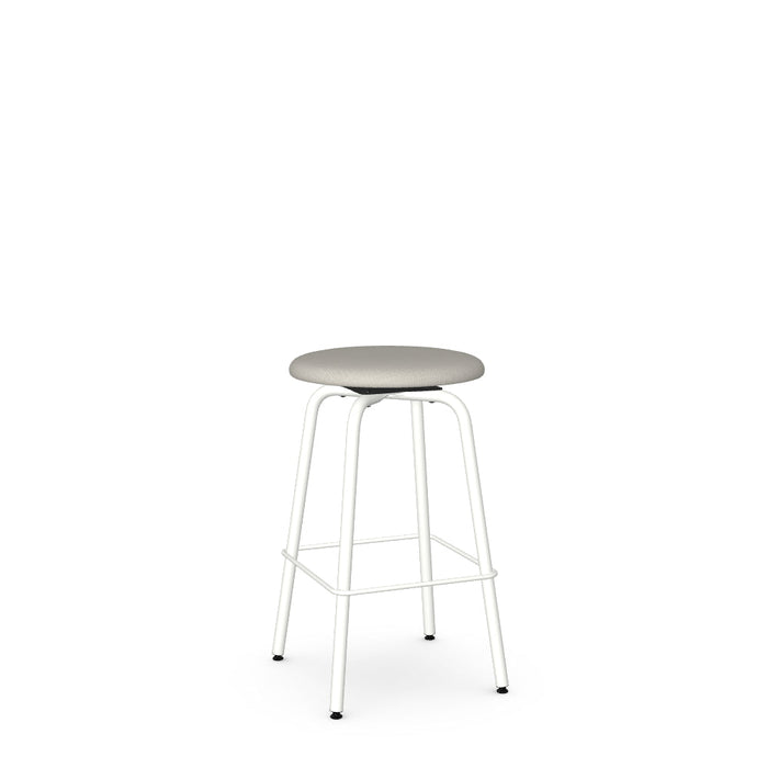 Button Swivel Counter Stool -Upholstered