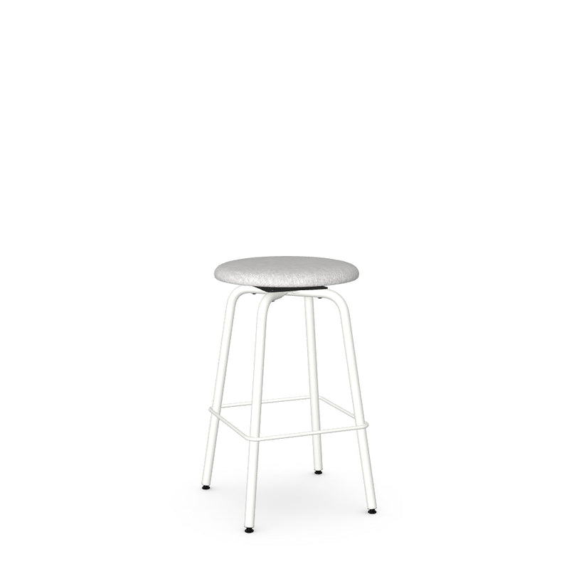 Button Swivel Counter Stool -Upholstered
