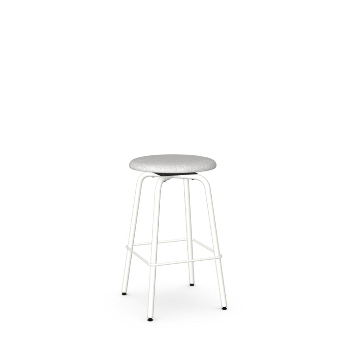 Button Swivel Counter Stool -Upholstered