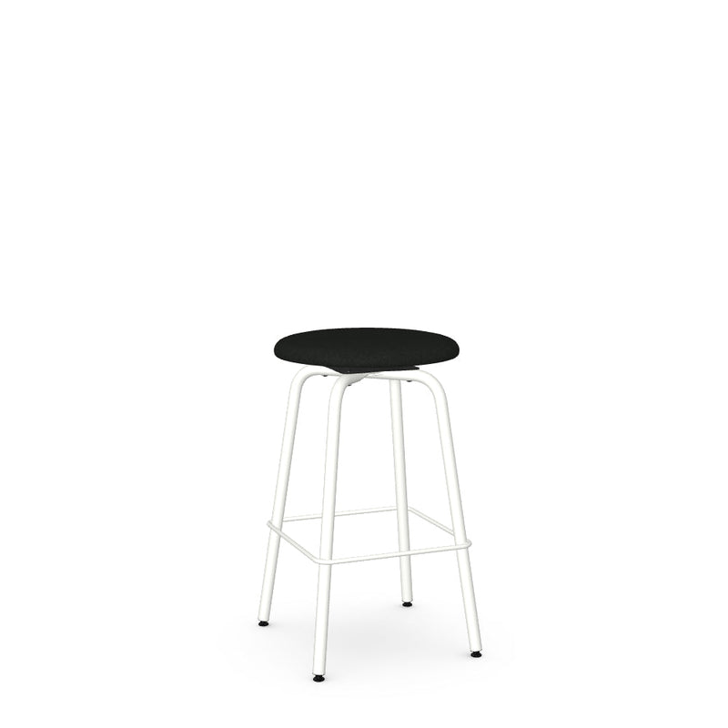 Button Swivel Counter Stool -Upholstered