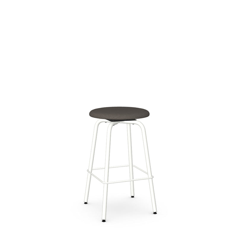Button Swivel Counter Stool -Upholstered