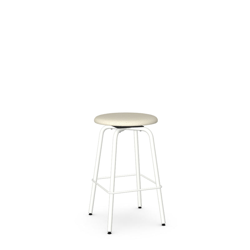 Button Swivel Counter Stool -Upholstered