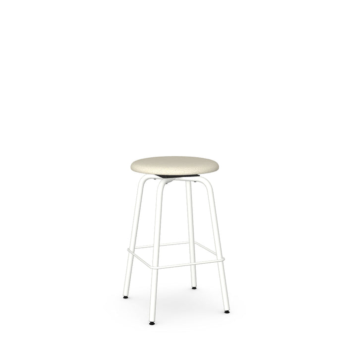 Button Swivel Counter Stool -Upholstered