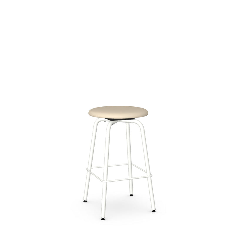 Button Swivel Counter Stool -Upholstered