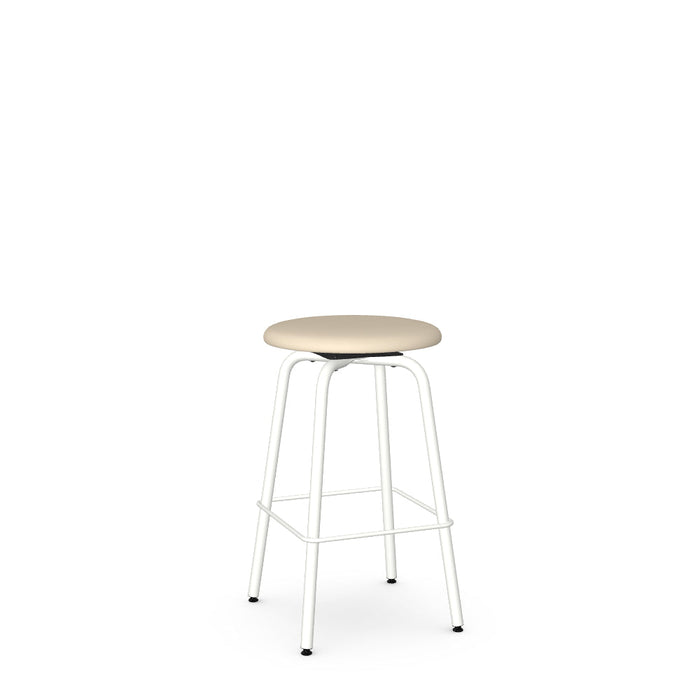 Button Swivel Counter Stool -Upholstered