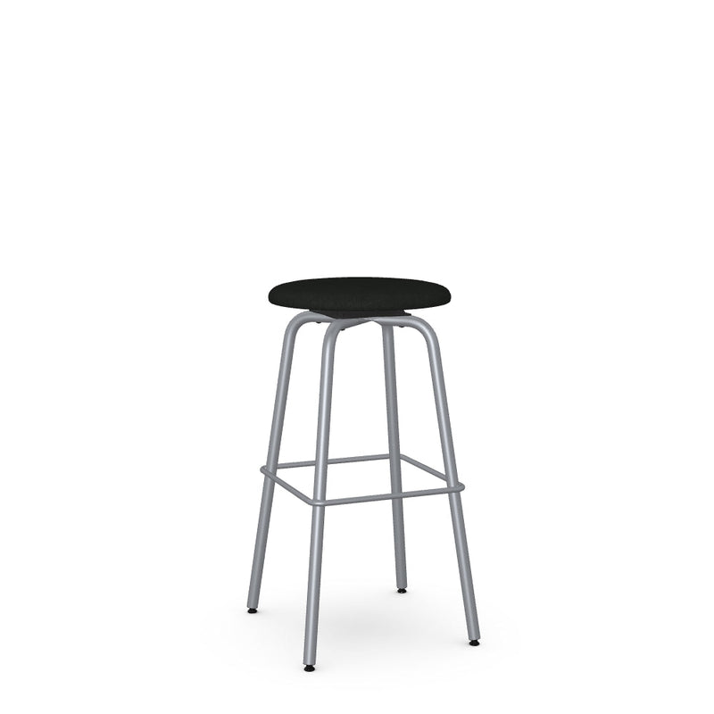 Button Swivel Bar Stool -Upholstered