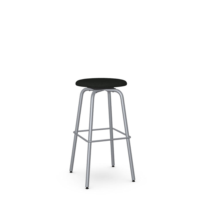 Button Swivel Bar Stool -Upholstered