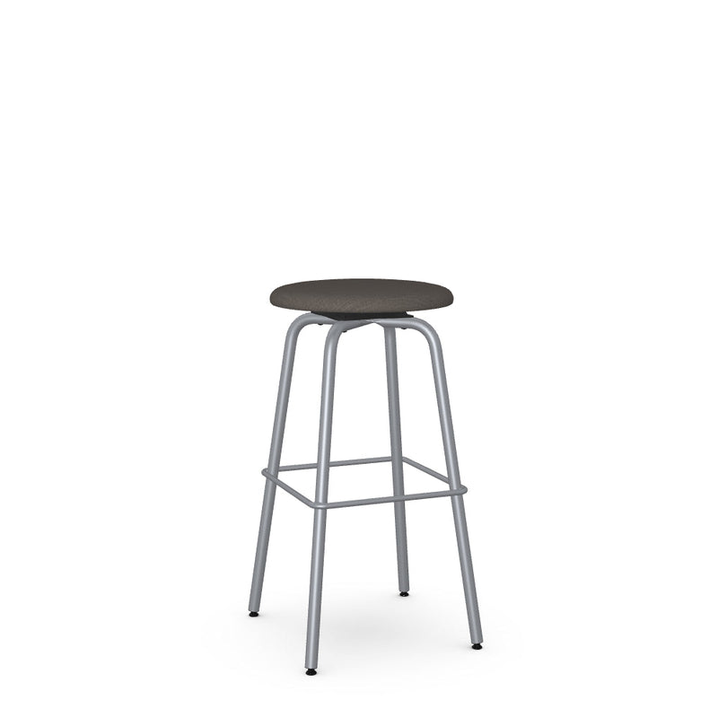 Button Swivel Bar Stool -Upholstered