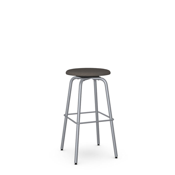 Button Swivel Bar Stool -Upholstered