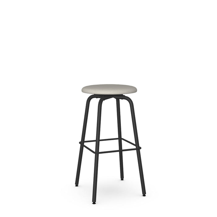 Button Swivel Bar Stool -Upholstered