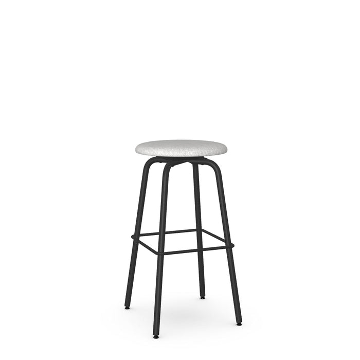 Button Swivel Bar Stool -Upholstered