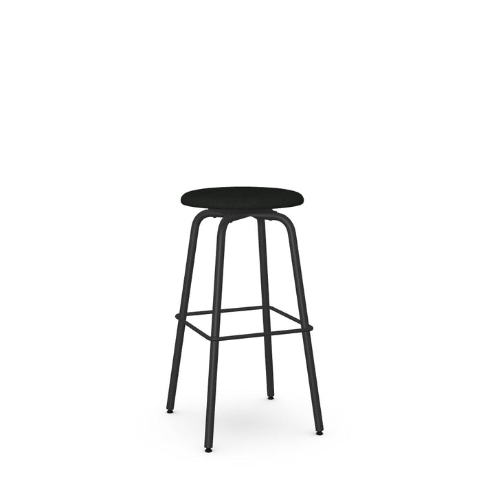 Button Swivel Bar Stool -Upholstered