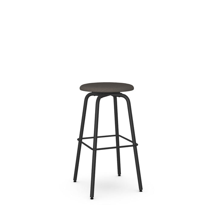 Button Swivel Bar Stool -Upholstered