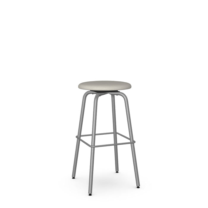 Button Swivel Bar Stool -Upholstered