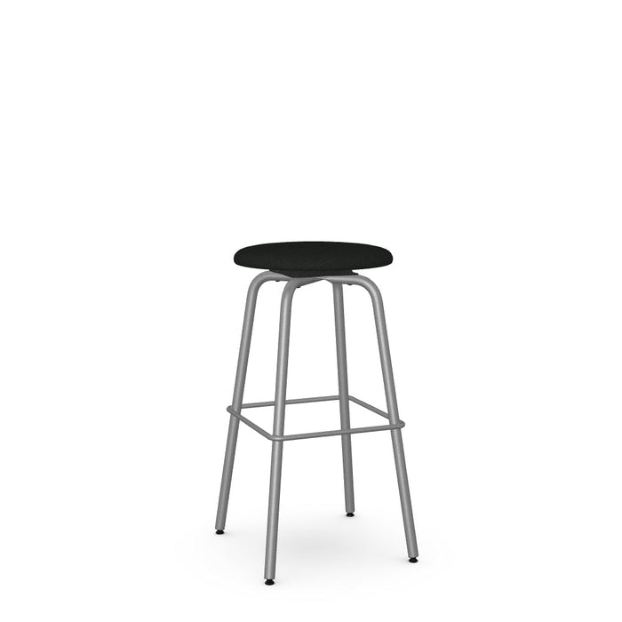 Button Swivel Bar Stool -Upholstered