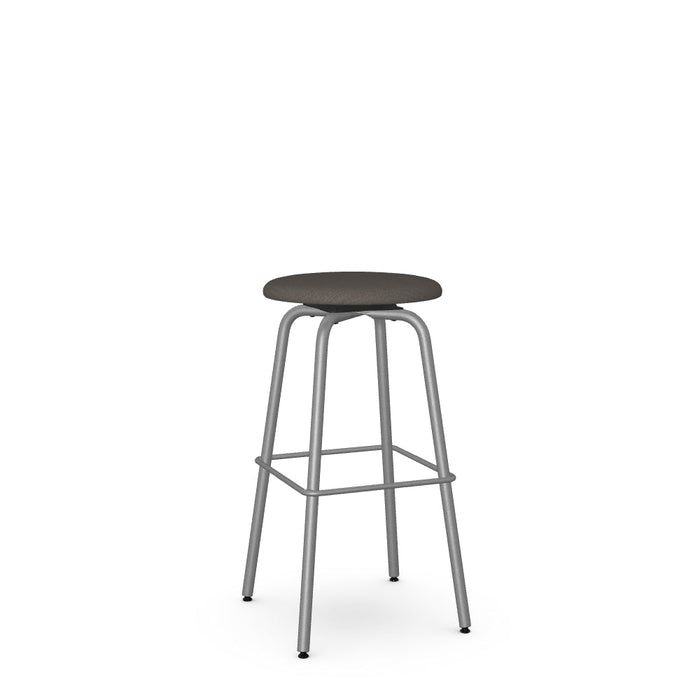 Button Swivel Bar Stool -Upholstered