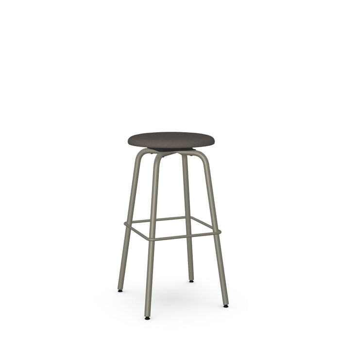 Button Swivel Bar Stool -Upholstered