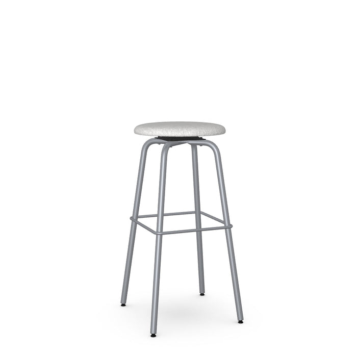 Button Swivel Spectator Stool -Upholstered